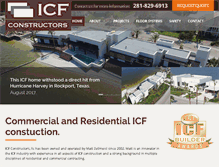 Tablet Screenshot of icfconstructors.com